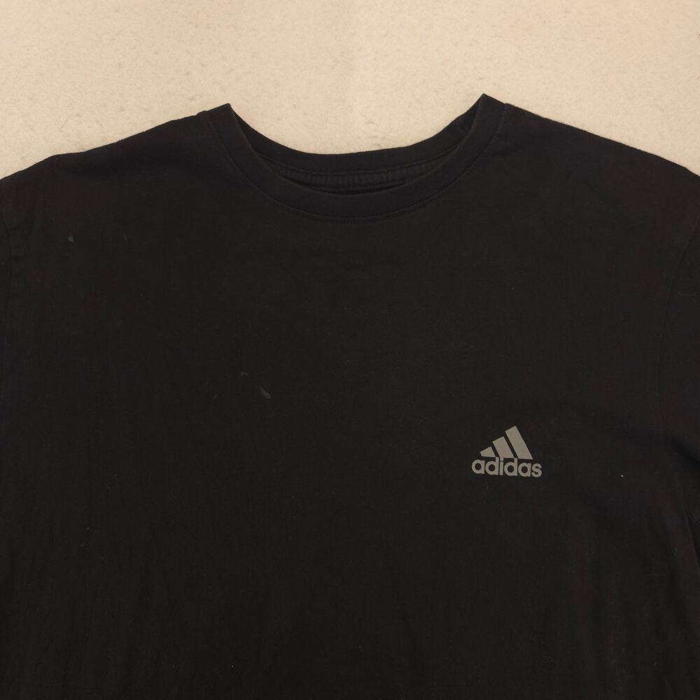 Adidas Casual Crew Neck Short Sleeve Graphic T Shirt Mens Size M Black 13909